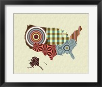 USA Map Fine Art Print