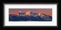 Mount Princeton Moonset at Sunrise Fine Art Print