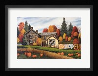 Pumpkins Fall Quilts Fine Art Print