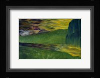 Willow Tree Yellow Sunrise Fine Art Print