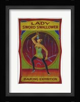 Lady Sword Swallower Fine Art Print