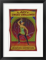 Lady Sword Swallower Fine Art Print