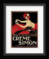 Creme Simon Framed Print