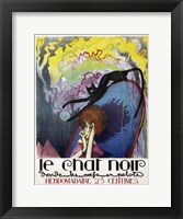 Le Chat Noir by Henri Desbarbieux, 1922 Framed Print