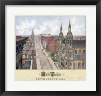 New York 5th Ave 1894 Fine Art Print