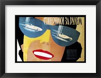 Rivals At The Helm German Film, Russian Poster Fine Art Print