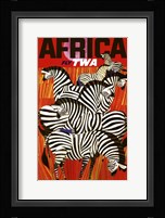 Africa Fly TWA Framed Print