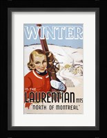 Winter in the Laurentian Mts. Fine Art Print