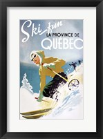 Ski Fun Quebec Fine Art Print