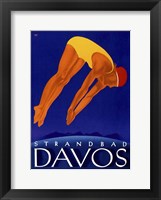 Strandbad Davos Framed Print