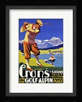 Crans Golf Alpin Framed Print