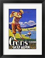 Crans Golf Alpin Framed Print