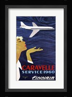 Caravelle Service 1960 Finnair Framed Print