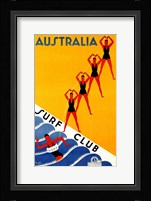 Australia Surf Club Framed Print