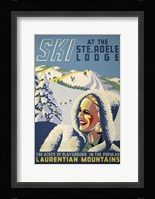 Ski at the Ste. Adele Lodge Fine Art Print