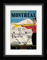 Wintertime in Montreal Framed Print