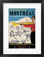 Wintertime in Montreal Framed Print