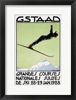 Gstaad Grandes Courses 1928 Fine Art Print