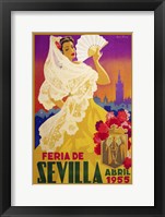 Feria De Sevilla 1955 Framed Print