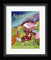 Australia Land of Tomorrow Framed Print