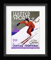 Winter Sports Chateau Frontenac Fine Art Print