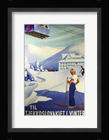 Tjekkoslavakiet I Vinter Fine Art Print
