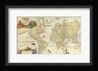 World Map By Gerard Van Keulen Fine Art Print
