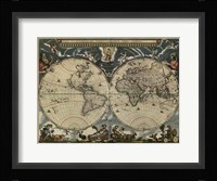 Map of the World by Blaeu 1684 Fine Art Print