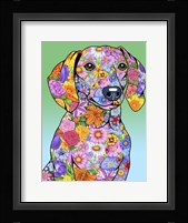 Flowers Dachshund Fine Art Print