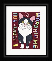 Tuxedo Cat Graphic Style Fine Art Print