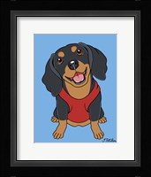 Dachshund Black Tan Fine Art Print