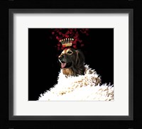 Royal Love Pup - Golden Retriever Framed Print