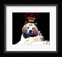 Royal Love Grizzly Bear Framed Print
