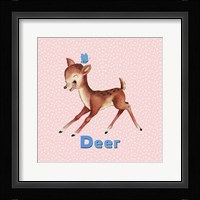 Cute Baby Deer Framed Print
