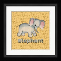 Cute Baby Elephant Framed Print