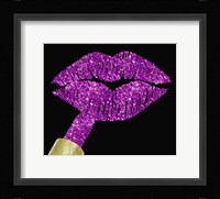 Pink Glitter Lipstick Fine Art Print