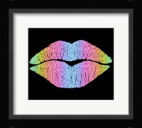 Rainbow Kissing Lips Fine Art Print