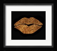 Copper Glitter Kiss Fine Art Print