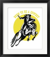 Born to Be a Cowboy Horse n Rider Fine Art Print