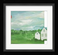 Landscape With Red Block Fine Art Print