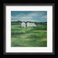 Settlement By Field Fine Art Print