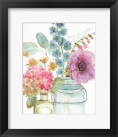 Rainbow Seeds Flowers VIII Framed Print