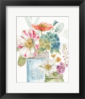 Rainbow Seeds Flowers IX Framed Print