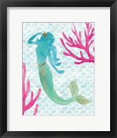 Mermaid Friends II Framed Print