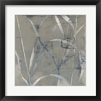 In the Garden II Gray Framed Print