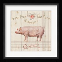Farm Patchwork VI Framed Print