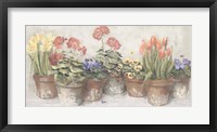 Spring in the Greenhouse Neutral Framed Print