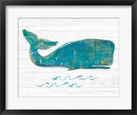 On the Waves I Light Plank Fine Art Print