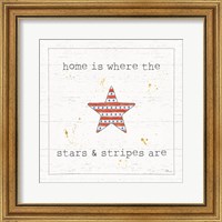 USA Cuties IV Shiplap Fine Art Print