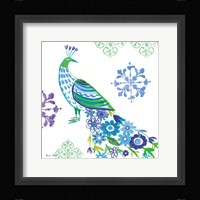 Jewel Peacocks IV Framed Print